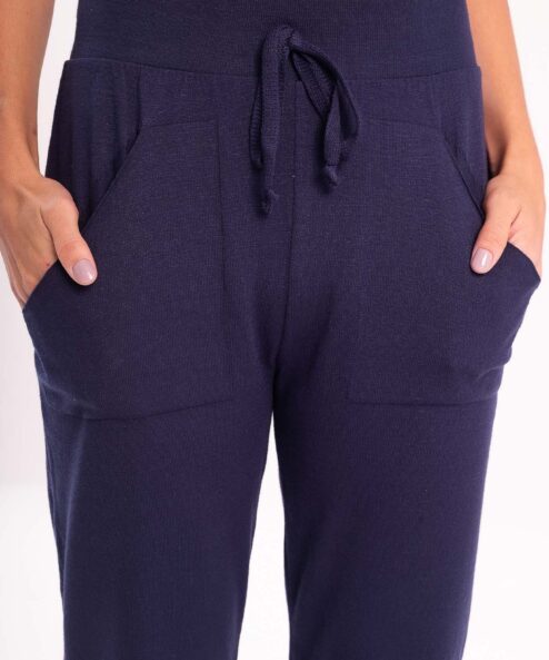 Calça Tricot Jogging Marinho