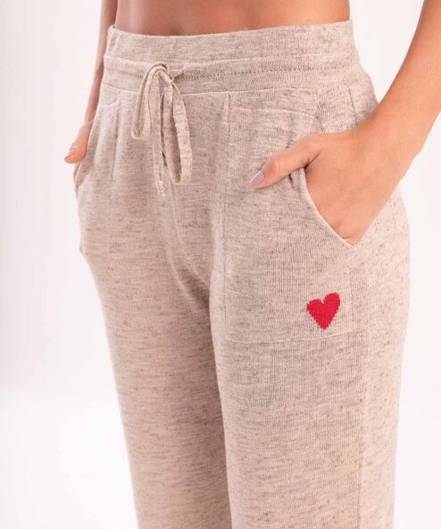 Calça Tricot Linho Bege