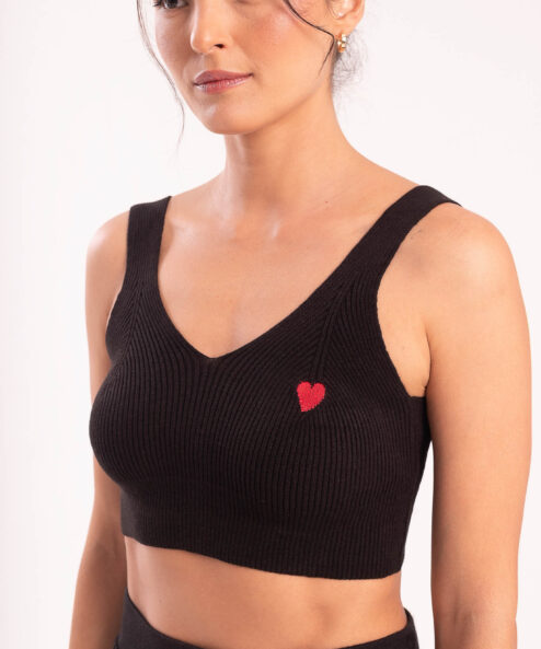 Top Tricot Fresh Preto