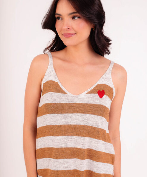 Regata Listra Caramelo